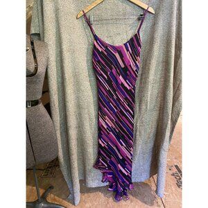 Betsey Johnson Purple and Pink Asymmetrical Dress